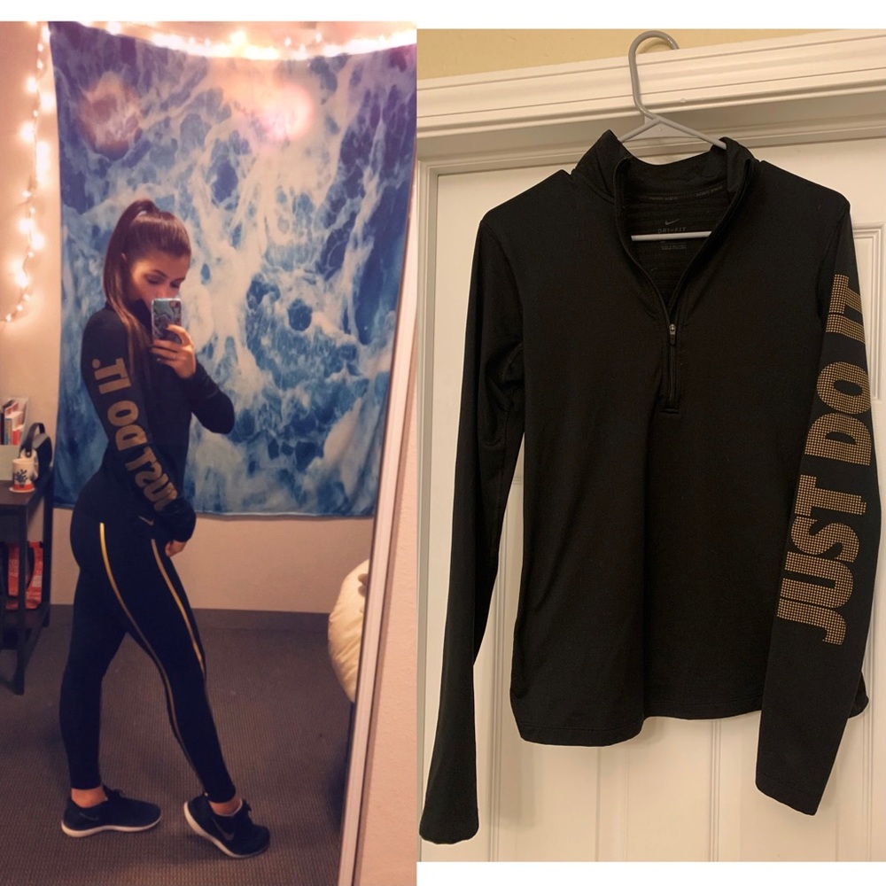 Nike dry fit quarter zip up